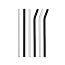 Monochrome Glass Straw Pack